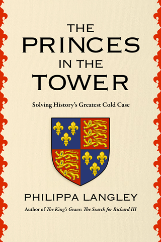 The Princes In The Tower book cover USA - a coat of arms